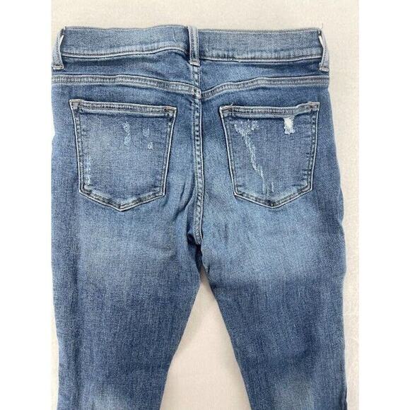 Altar'd State Jeans Womens Size 5 Light Wash Raw Hem Cropped Denim - Picture 8 of 8